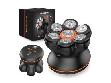 MAXGROOM JK-1688 Electric Shaver for Head and Beard - Black