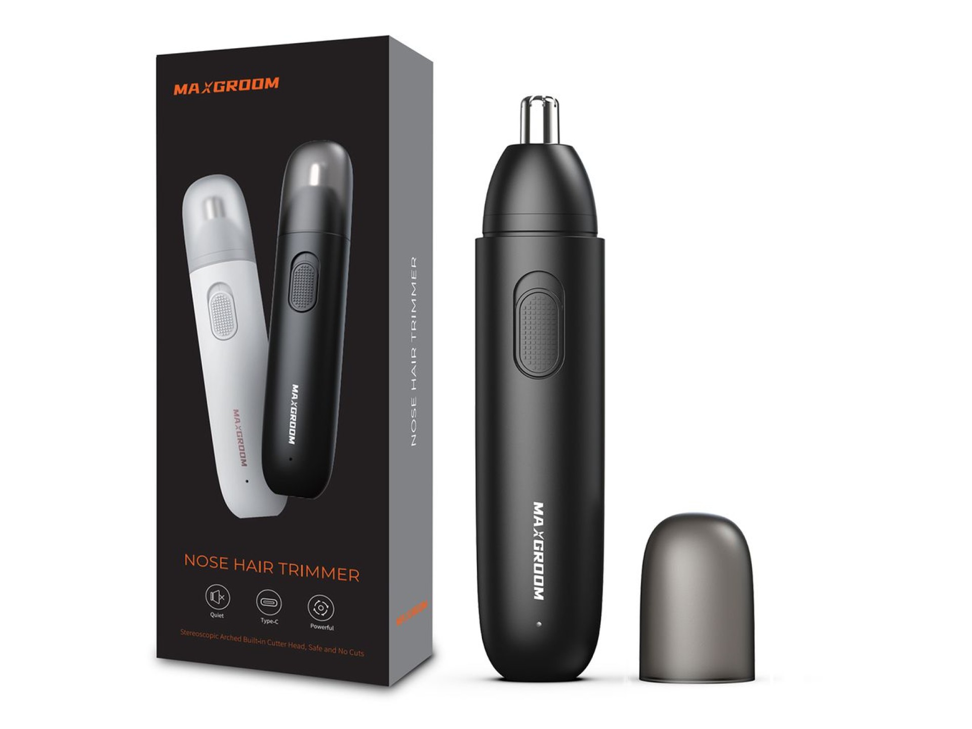 MAXGROOM GT2220A nose, ear and eyebrow trimmer - black