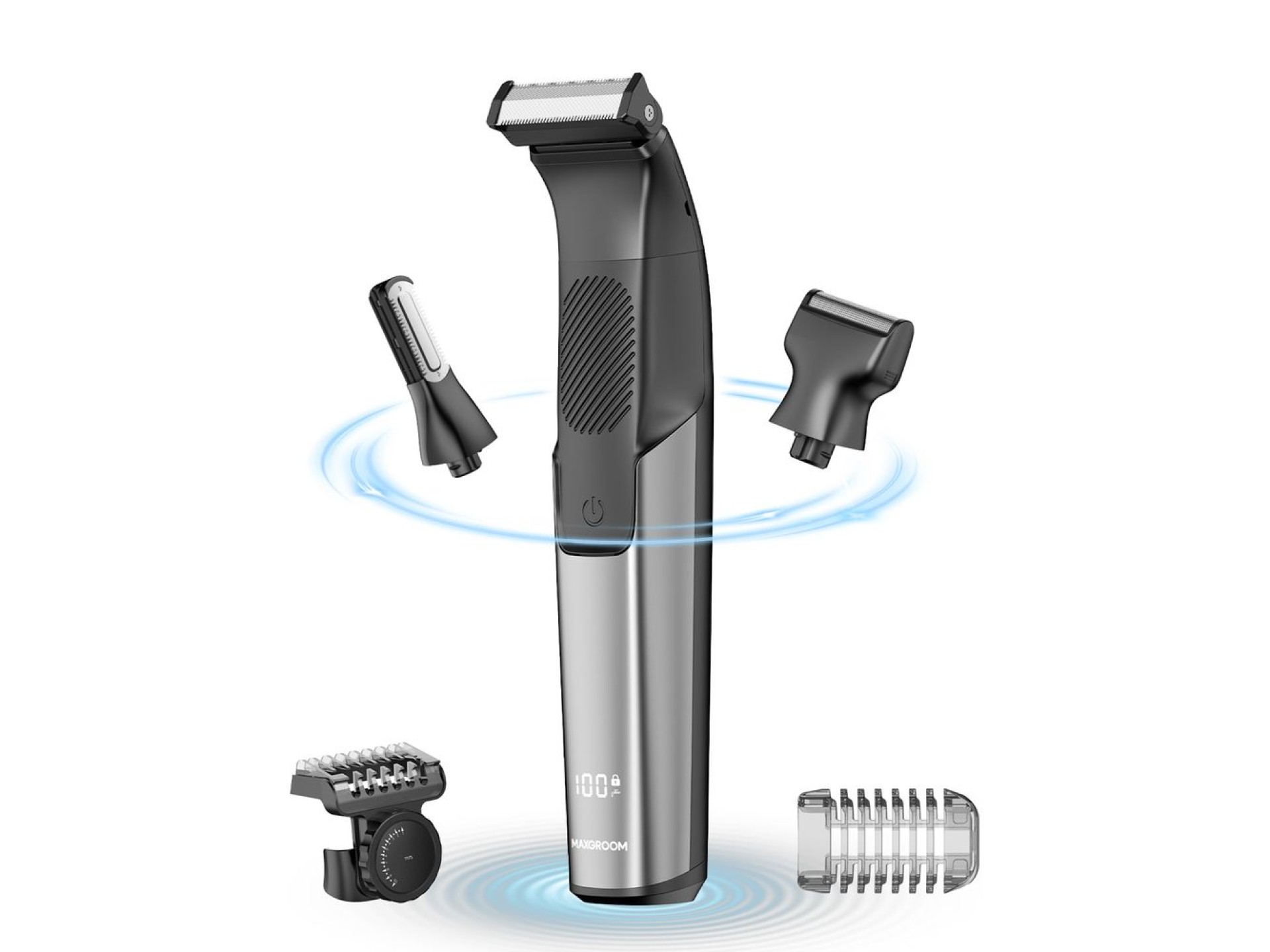 Aparador multifuncional MAXGROOM M-319 com pontas substituíveis - preto