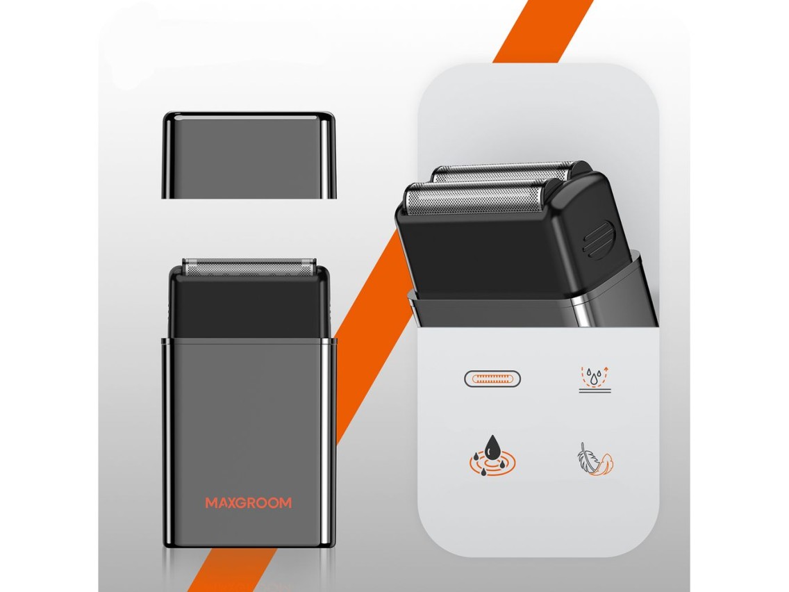 Afeitadora el�ctrica 2 en 1 MAXGROOM M-5580 - Negra