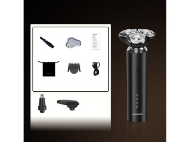 MAXGROOM M-8012 3-in-1 electric shaver - black