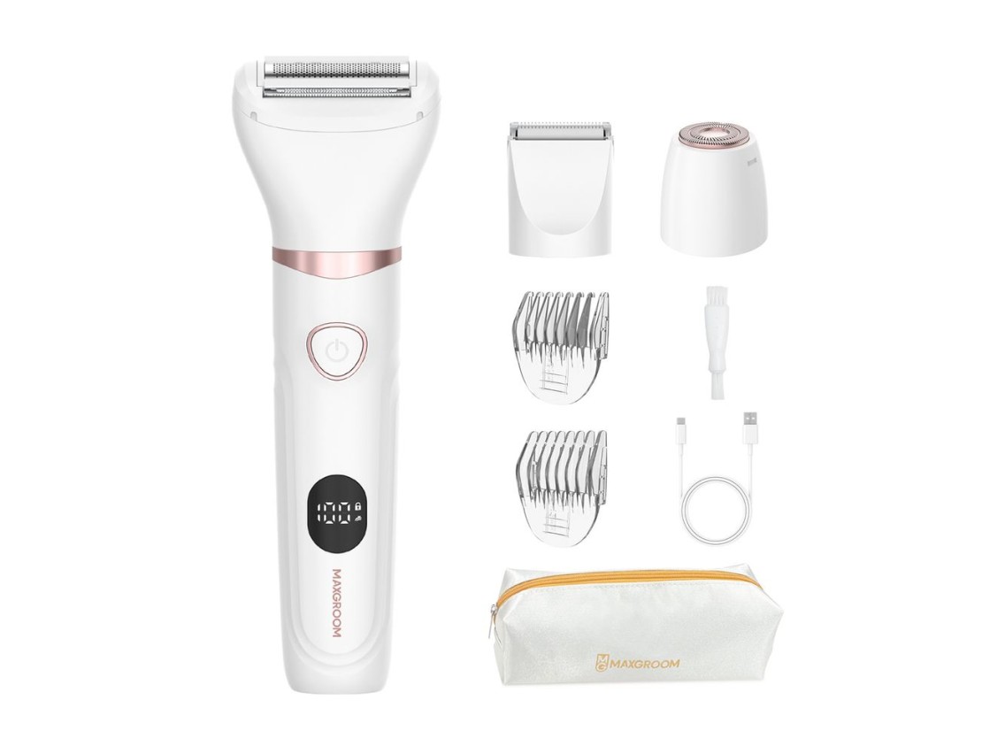 Aparador 3 em 1 MAXGROOM M-105 para corpo e rosto feminino - Branco