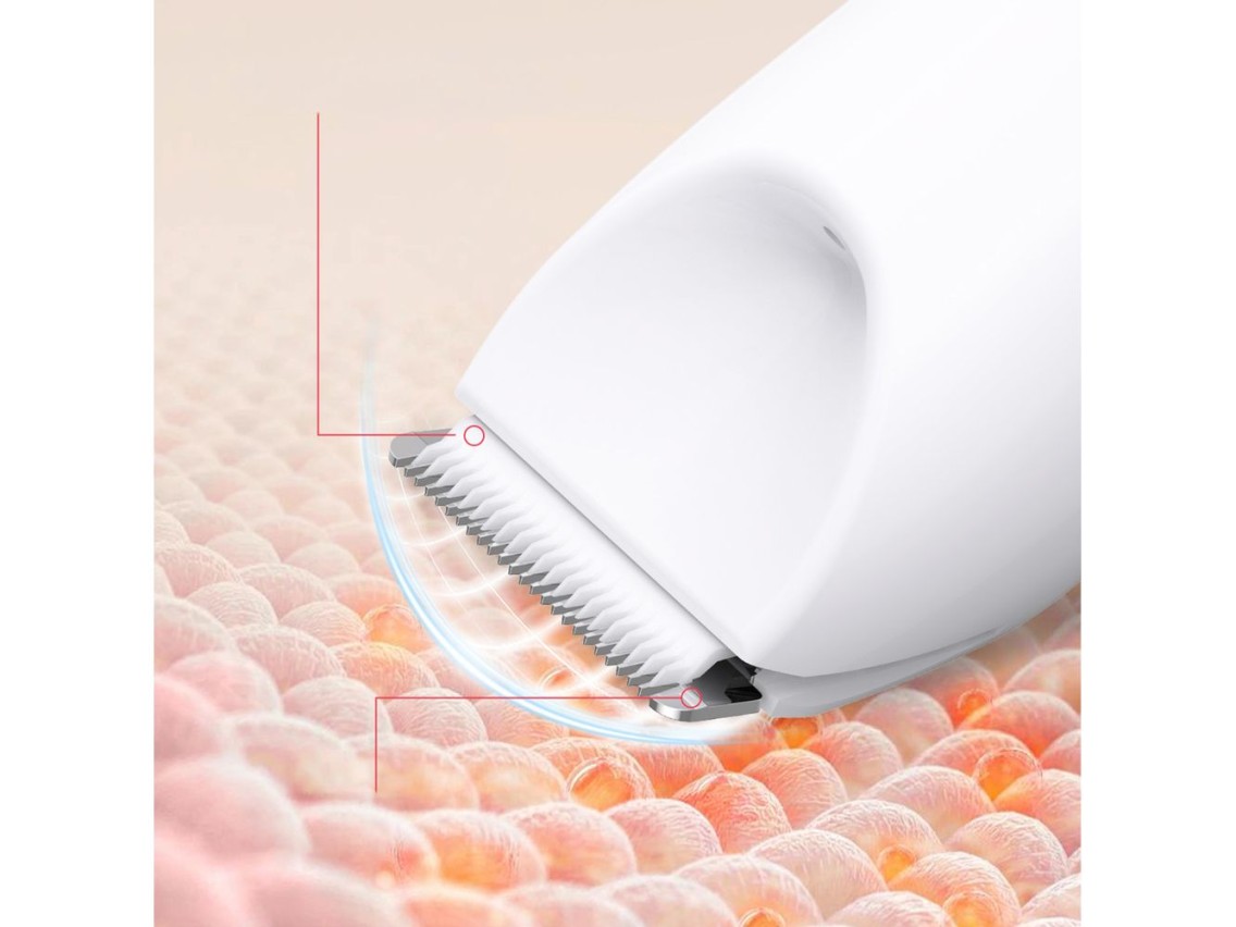Aparador MAXGROOM M-9082 2 em 1 para corpo e rosto feminino - Branco
