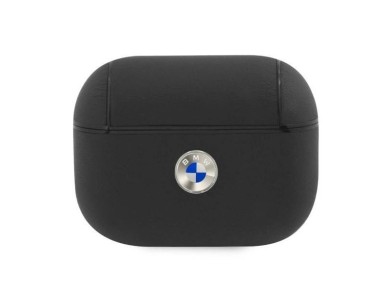 BMW Genuine Leather Silver Logo AirPods Pro Case - Black BMW Genuine Leather Silver Logo AirPods Pro Case - Black
