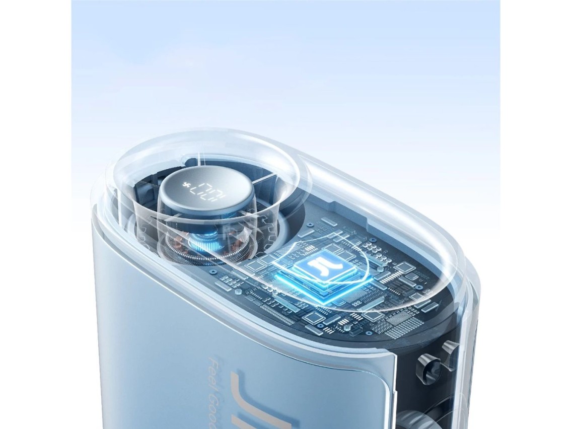 Mini ventilador de pescoço Jisulife 5 4500mAh com cordão - Azul
