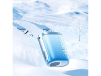 Mini ventilador de pescoço Jisulife 5 4500mAh com cordão - Azul Mini ventilador de pescoço Jisulife 5 4500mAh com cordão - Azul