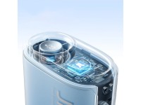 Mini ventilador de pescoço Jisulife 5 4500mAh com cordão - Azul Mini ventilador de pescoço Jisulife 5 4500mAh com cordão - Azul