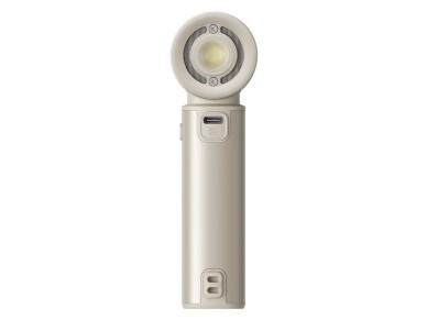Ventilador port�til Jisulife Ultra2 9000mAh 5 em 1 com entrada USB - Marrom