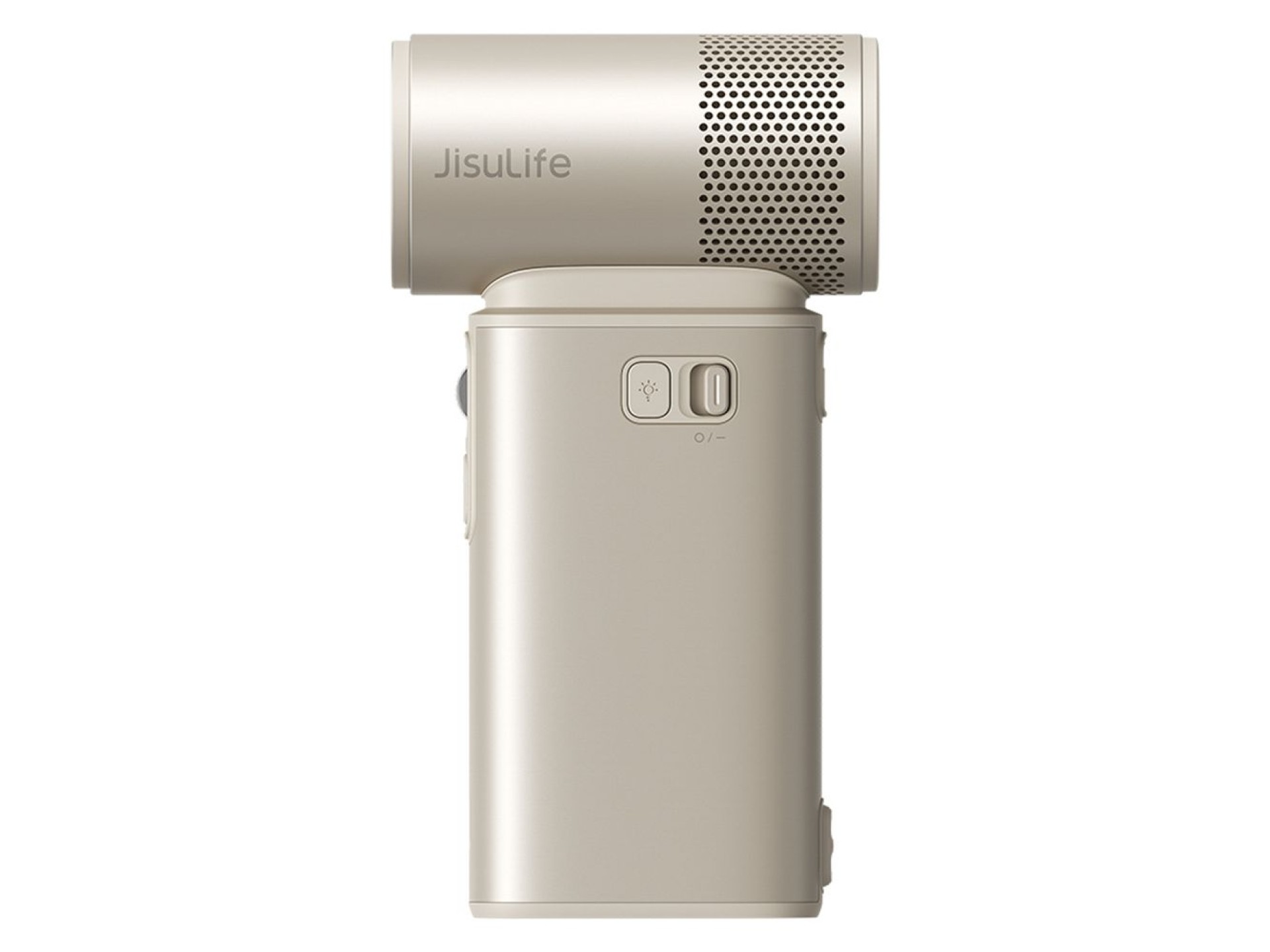 Ventilador portátil Jisulife Ultra2 9000mAh 5 em 1 com entrada USB - Marrom
