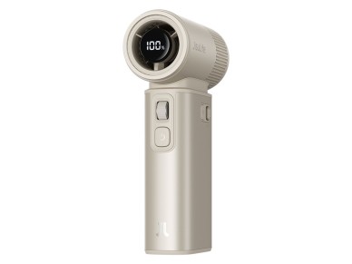 Ventilador port�til Jisulife Ultra2 9000mAh 5 em 1 com entrada USB - Marrom