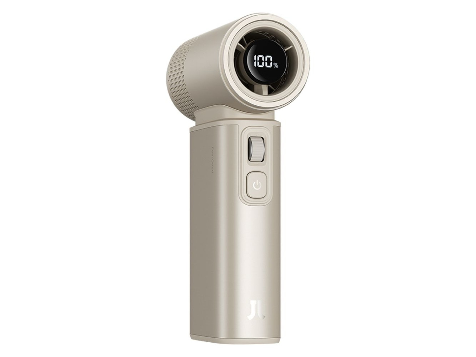 Ventilador portátil Jisulife Ultra2 9000mAh 5 em 1 com entrada USB - Marrom