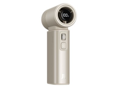 Ventilador port�til Jisulife Ultra2 9000mAh 5 em 1 com entrada USB - Marrom