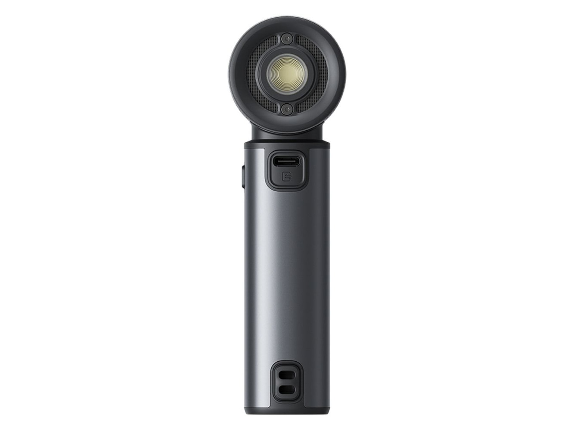 Ventilador portátil Jisulife Ultra2 de 9000 mAh, 5 en 1, mini ventilador USB - Gris oscuro