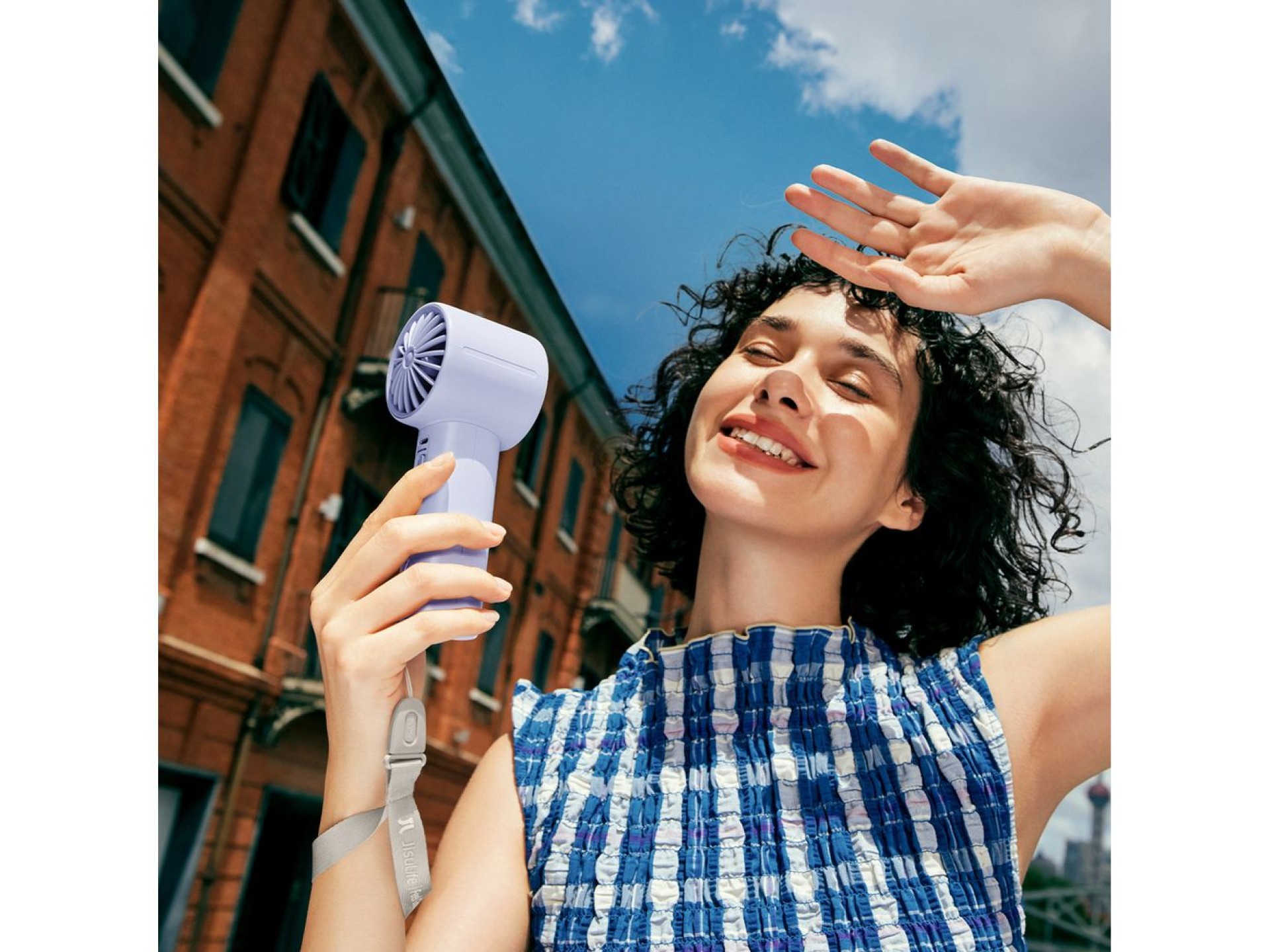 Jisulife Handheld Fan 10 4000mAh Portable USB Fan - Blue