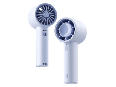 Ventilador port�til Jisulife de 10 pulgadas y 4000 mAh con conexi�n USB - Azul