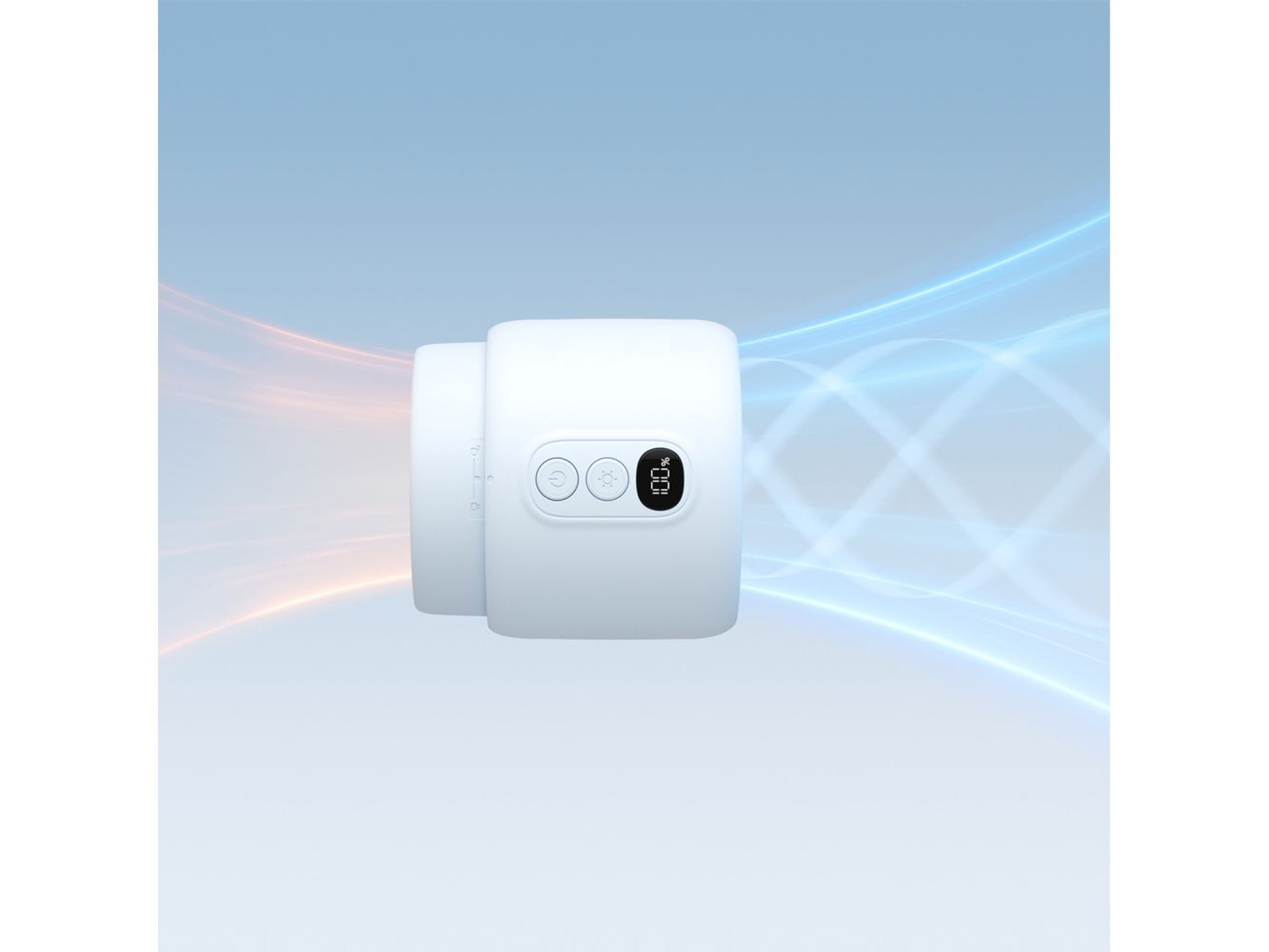 Mini ventilador Jisulife para carrinho de bebê, 5000mAh, com tripé flexível - Azul