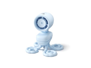 Mini ventilador Jisulife para carrinho de bebê, 5000mAh, com tripé flexível - Azul Mini ventilador Jisulife para carrinho de bebê, 5000mAh, com tripé flexível - Azul