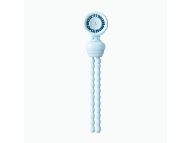 Mini ventilador Jisulife para carrinho de bebê, 5000mAh, com tripé flexível - Azul Mini ventilador Jisulife para carrinho de bebê, 5000mAh, com tripé flexível - Azul