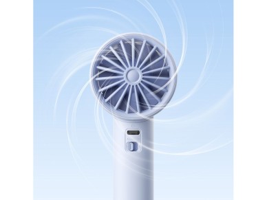 Ventilador port�til Jisulife de 10S y 5000 mAh con conexi�n USB - Azul