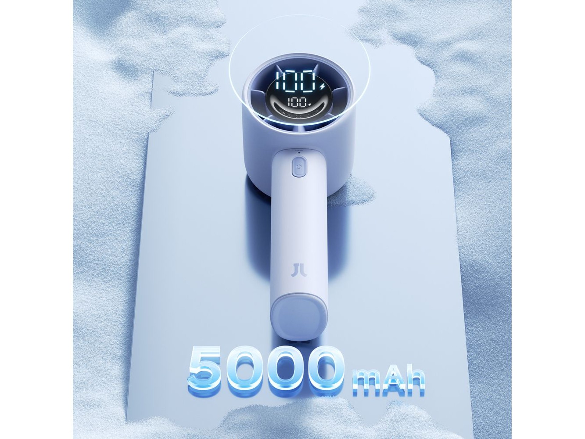 Ventilador portátil USB Jisulife 10S 5000mAh - Azul