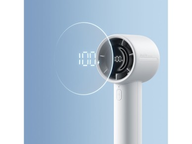Ventilador port�til Jisulife de 10S y 5000 mAh con conexi�n USB - Gris