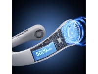 Ventilador de pescoço portátil Jisulife Neck Fan 4 de 5000mAh com USB - Cinza Ventilador de pescoço portátil Jisulife Neck Fan 4 de 5000mAh com USB - Cinza