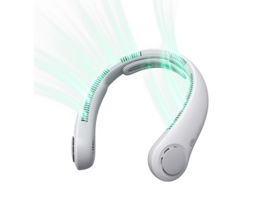 Ventilador de cuello Jisulife 4 de 5000 mAh, port�til, USB - Gris