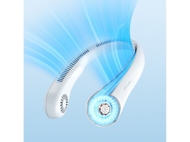 Ventilador de pescoço portátil Jisulife Neck Fan 3 de 4000mAh - Cinza Ventilador de pescoço portátil Jisulife Neck Fan 3 de 4000mAh - Cinza