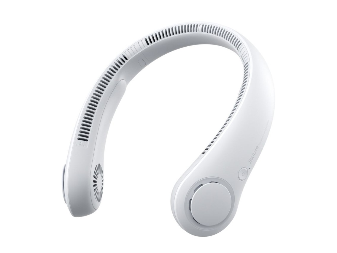 Ventilador de pescoço portátil Jisulife Neck Fan 3 de 4000mAh - Cinza