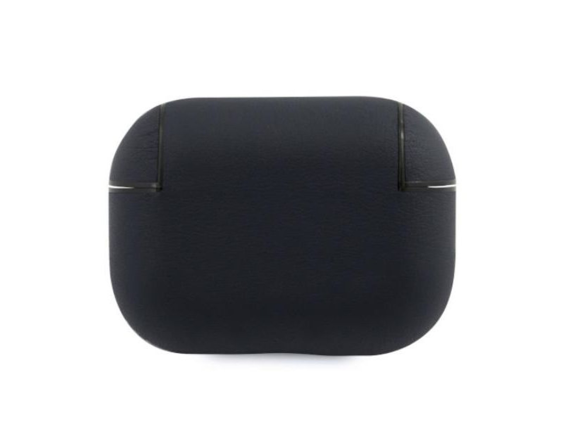 Capa para AirPods Pro em couro genuíno BMW com logotipo prateado - Azul Marinho