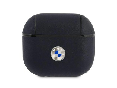 BMW Genuine Leather Silver Logo Case for AirPods 3 - Navy Blue BMW Genuine Leather Silver Logo Case for AirPods 3 - Navy Blue