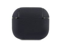 Funda de piel auténtica BMW con logo plateado para AirPods 3 - Azul marino Funda de piel auténtica BMW con logo plateado para AirPods 3 - Azul marino