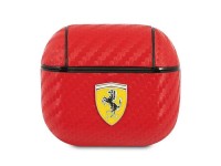 Ferrari FESA3CARE AirPods 3 cover red/red On Track PU Carbon