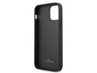 Capa BMW em couro com relevo para iPhone 12 mini - preta Capa BMW em couro com relevo para iPhone 12 mini - preta
