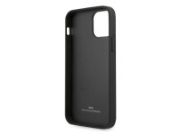 Capa de couro BMW com relevo para iPhone 12 / iPhone 12 Pro - Preta Capa de couro BMW com relevo para iPhone 12 / iPhone 12 Pro - Preta