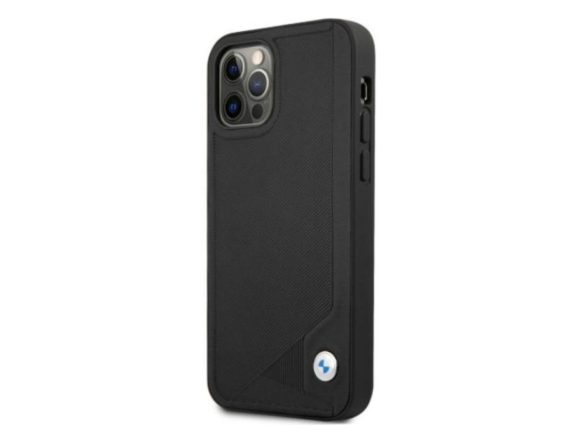 BMW Leather Deboss Case for iPhone 12 Pro Max - Black