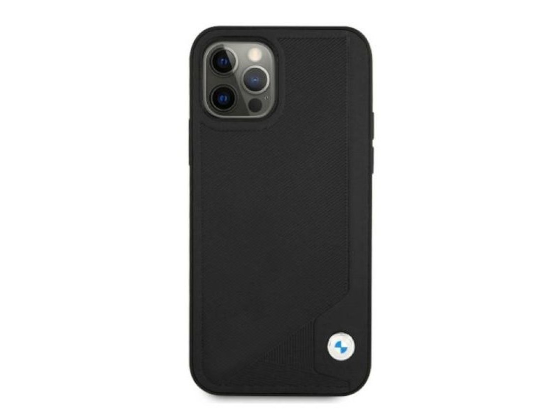 BMW Leather Deboss Case for iPhone 12 Pro Max - Black
