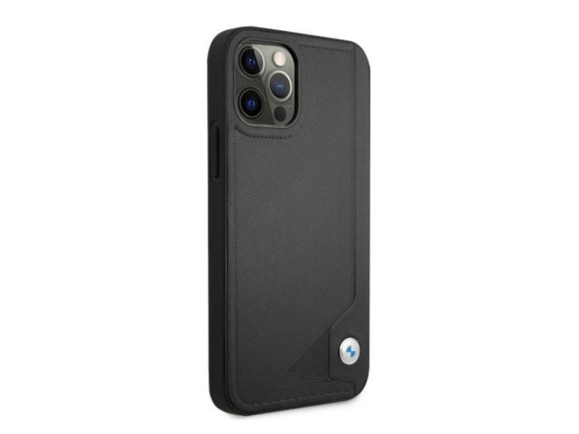 BMW Leather Deboss Case for iPhone 12 Pro Max - Black
