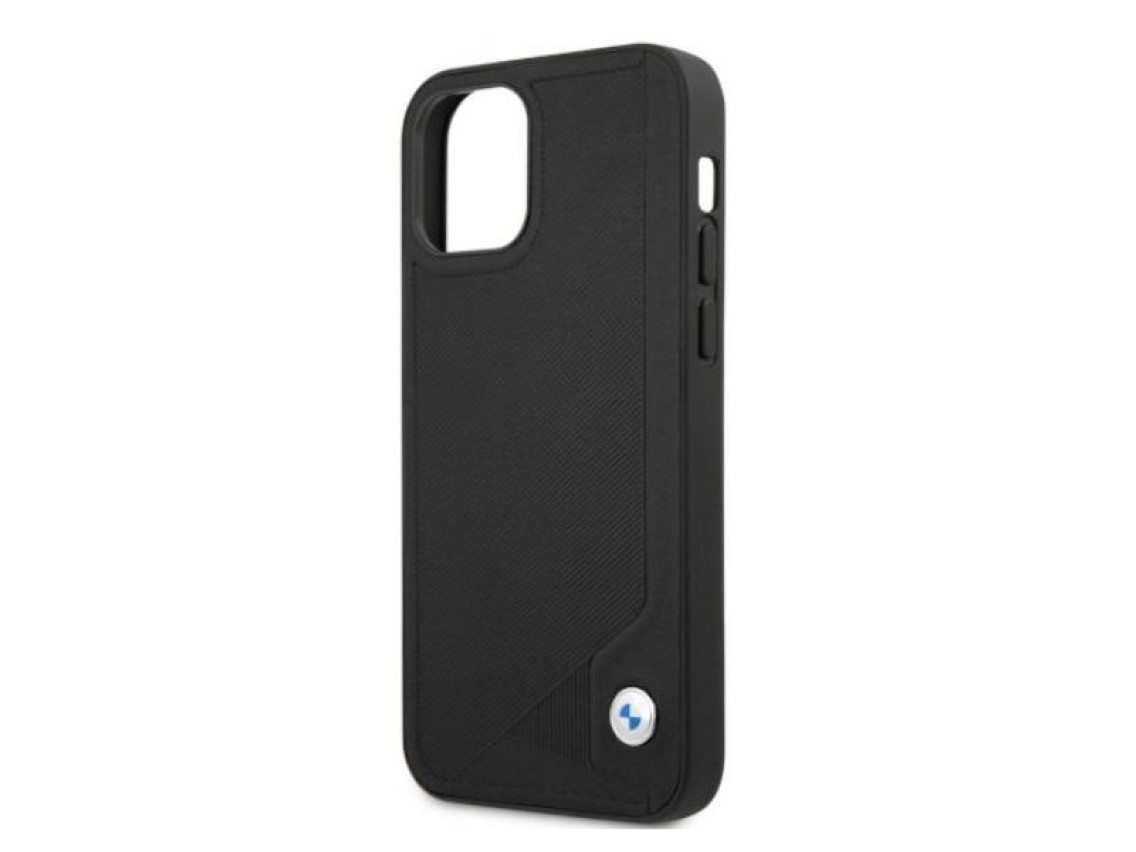 BMW Leather Deboss Case for iPhone 12 Pro Max - Black