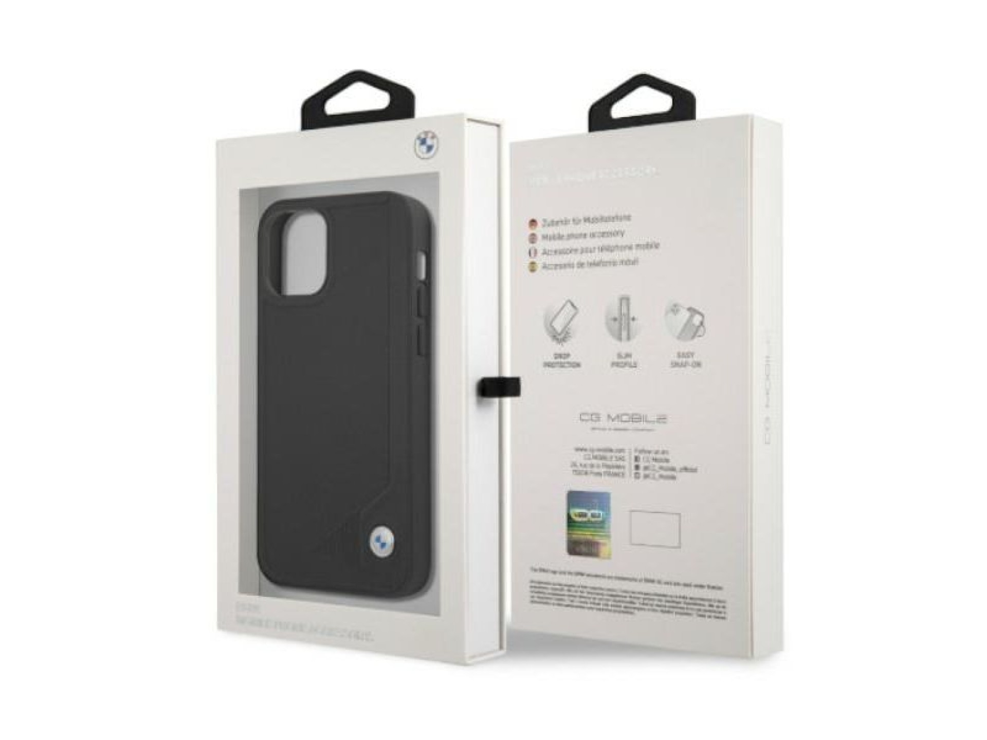 BMW Leather Deboss Case for iPhone 12 Pro Max - Black