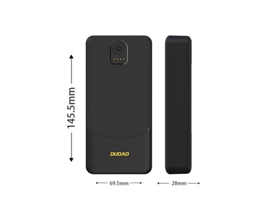 Dudao K10Pro Power Bank 2.4A 20000mAh 2 x USB-A - Black