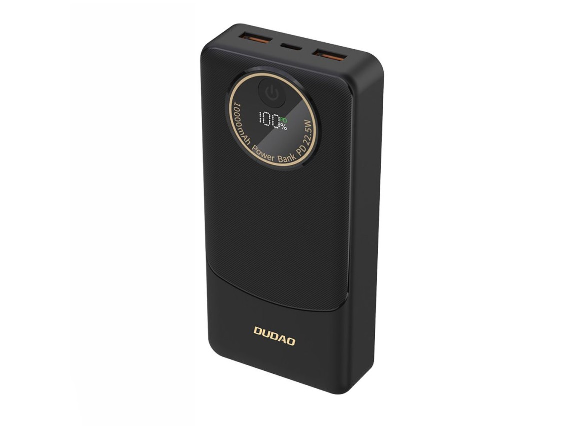 Bater�a externa Dudao K12Pro de 22,5 W PD, 20000 mAh, USB-A y USB-C - Negra