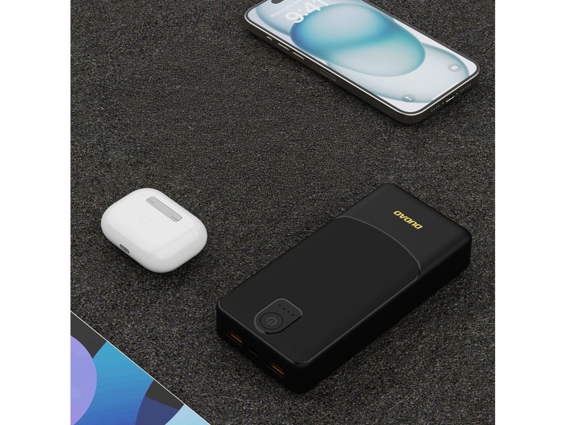 Dudao K10Pro Power Bank 2.4A 20000mAh 2 x USB-A - Black