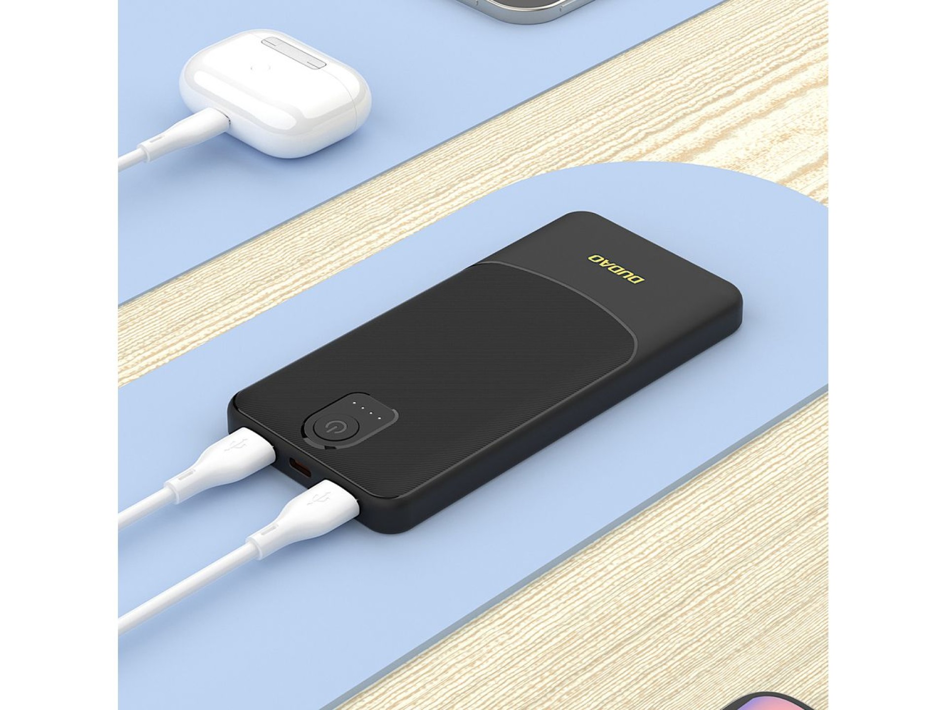 Dudao K10Pro Power Bank 2.4A 20000mAh 2 x USB-A - Black