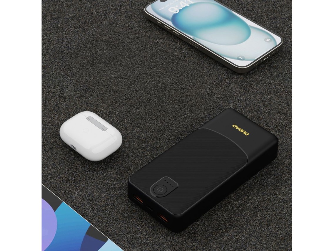 Dudao K10Pro Power Bank 2.4A 20000mAh 2 x USB-A - Black