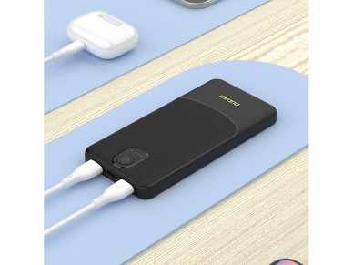 Dudao K10Pro Power Bank 2.4A 20000mAh 2 x USB-A - Black