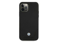 Capa BMW em couro perfurado para iPhone 12 / iPhone 12 Pro - Preta Capa BMW em couro perfurado para iPhone 12 / iPhone 12 Pro - Preta