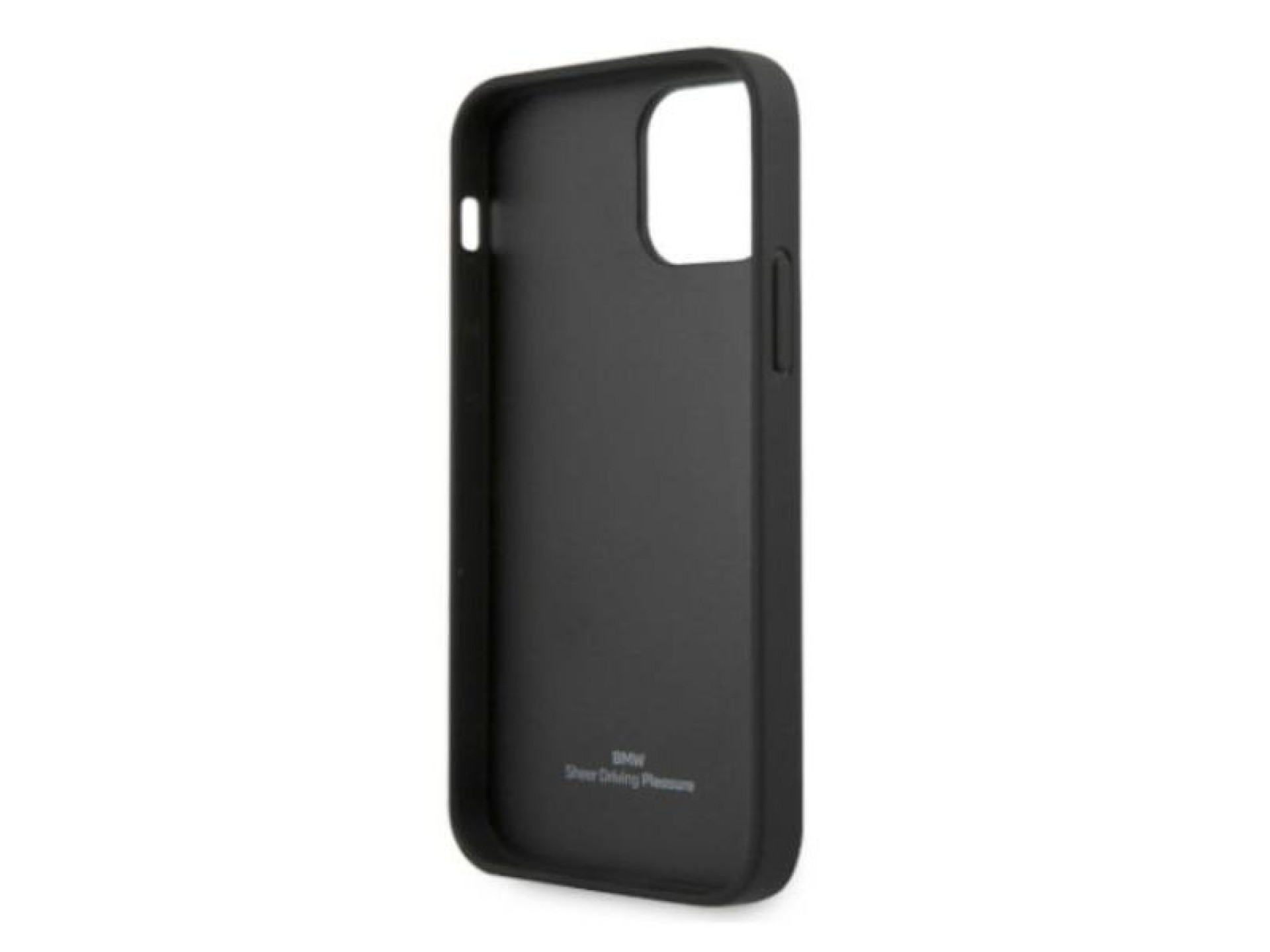 Capa BMW em couro perfurado para iPhone 12 / iPhone 12 Pro - Preta