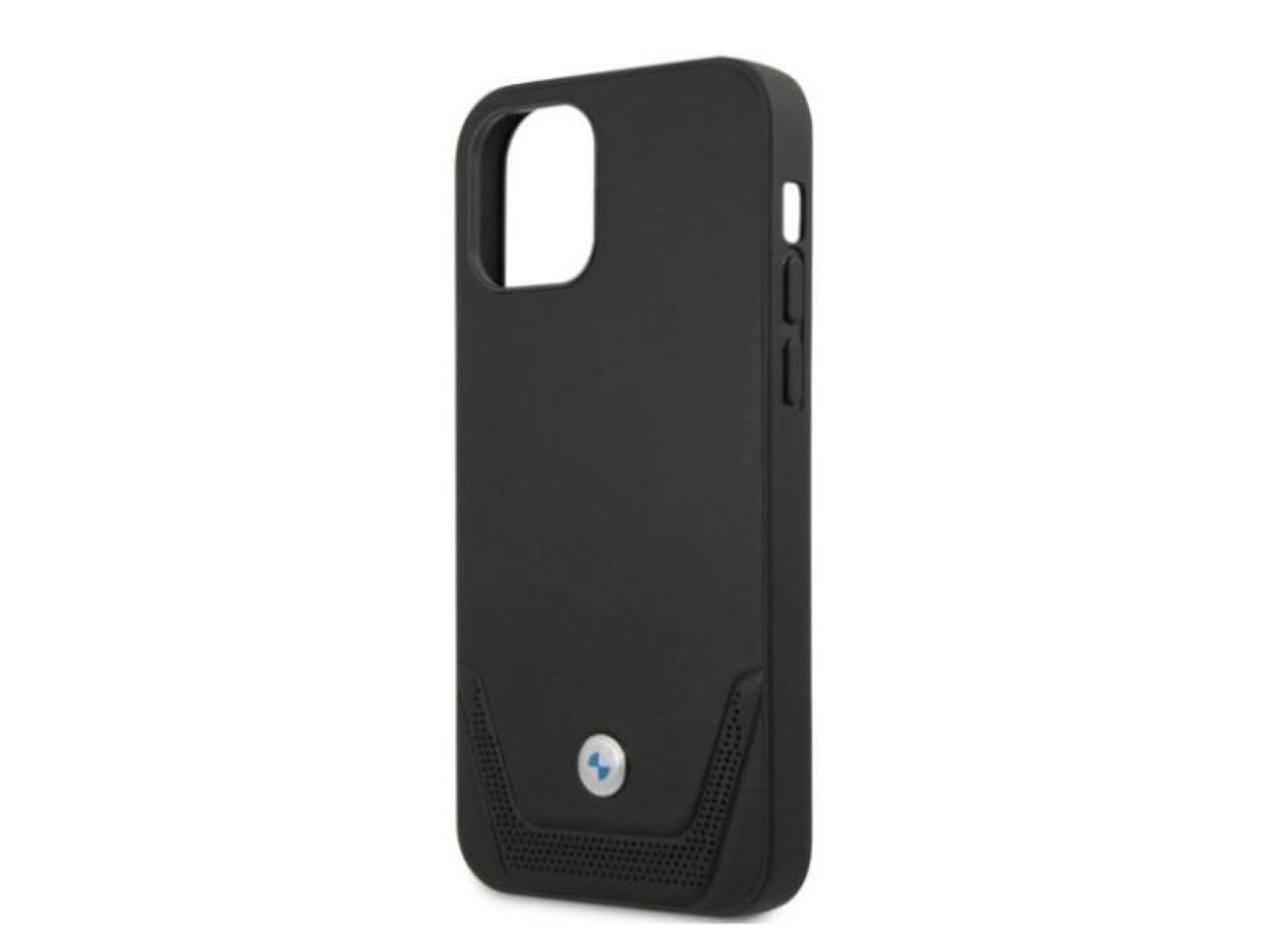 BMW Leather Perforate Case for iPhone 12 Pro Max - Black