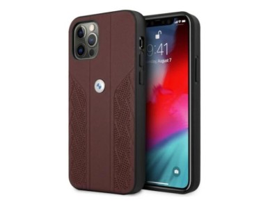 BMW Leather Curve Perforate Case for iPhone 12 / iPhone 12 Pro - Red BMW Leather Curve Perforate Case for iPhone 12 / iPhone 12 Pro - Red
